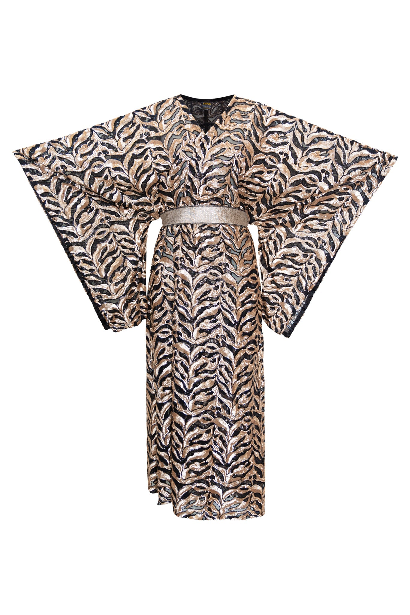 Bohémienne Sequin Kimono Robe in “Midas Touch”