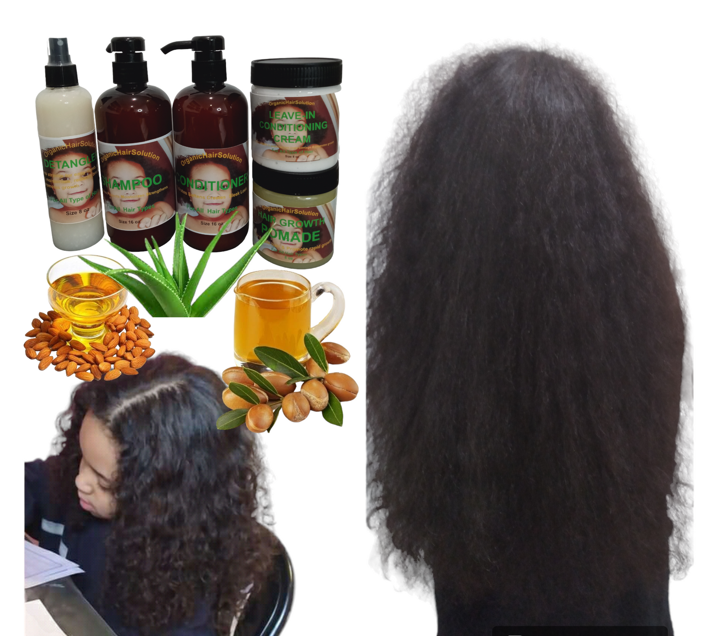 Wholesale- Kids Rice Water Detangler & Hair Growth Spray Leave in Mist For Dry, Frizzy, Damaged Hair (pack 24)