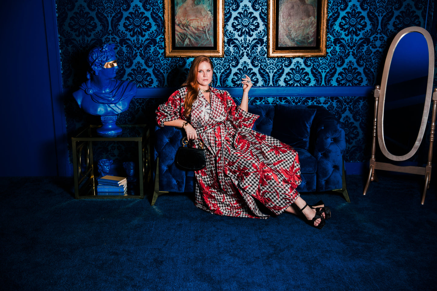 Parisian Coat in "Piqué Houndstooth”