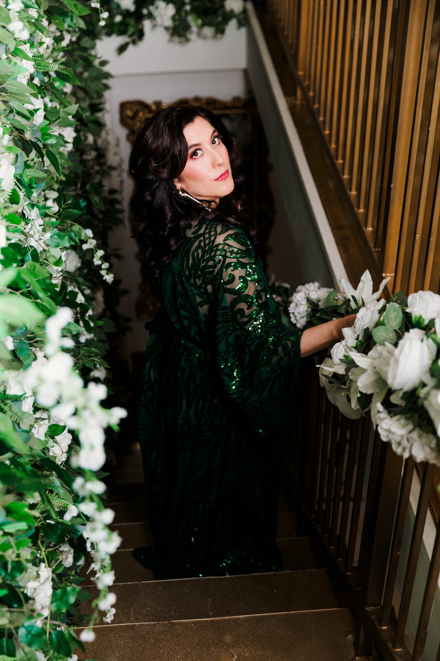 Bohémienne Sequin Kimono Robe in “Extravagant”