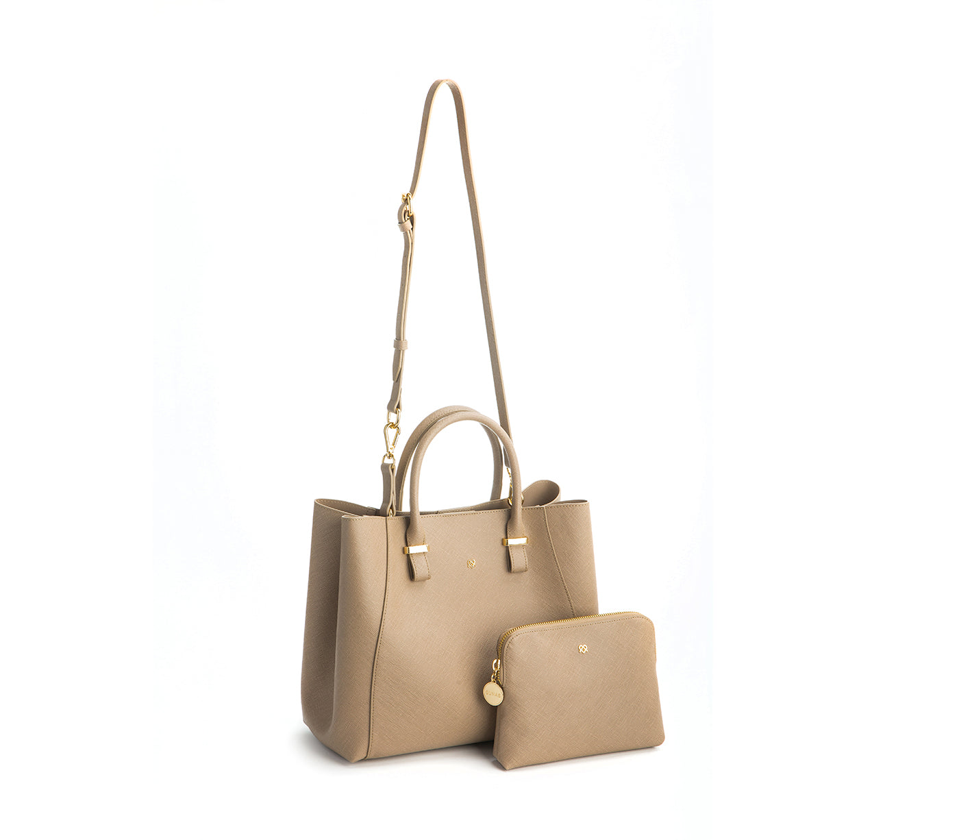 Jane - Light Brown Vegan Leather Satchel