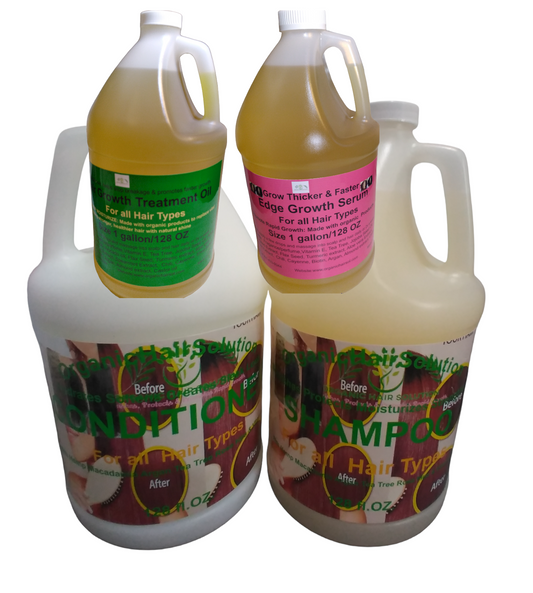 WHOLESALE-HAIR CARE-PRIVATE LABELS- (4 Gallons)  SHAMPOO-CONDITIONER- Hair GROWTH OIL-GROWTH SERUM-with Peppermint Oil, Tea Tree Oil, Argan oil, Jojoba seed, Avocado oil, Castor oil, Sweet Almond, Vitamin E Oil for Scalp and Hair